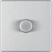 BG Nexus Screwless Brushed Steel 1G Dimmer Switch FBS81 Available from RS Electrical Supplies