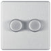 BG Nexus Screwless Brushed Steel 2G Dimmer Switch FBS82 Available from RS Electrical Supplies