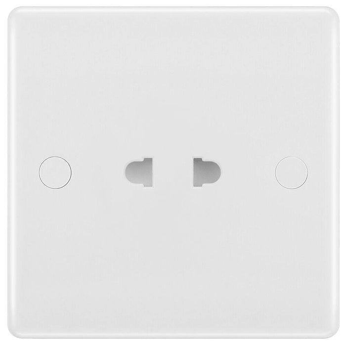 BG White Moulded 16A 1G Shuttered Euro Socket 897 Available from RS Electrical Supplies