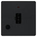 BG Evolve Matt Black 13A Unswitched Spur with LED and Flex Outlet PCDMB54B Available from RS Electrical Supplies