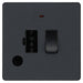 BG Evolve Matt Grey 13A Switched Spur with LED and Flex Outlet PCDMG52B Available from RS Electrical Supplies