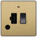 BG Evolve Satin Brass 13A Switched Spur with LED and Flex Outlet PCDSB52B Available from RS Electrical Supplies