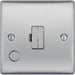 BG Nexus Metal Brushed Steel 13A Unswitched Spur with Flex NBS55 Available from RS Electrical Supplies