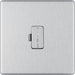BG Nexus Screwless Brushed Steel 13A Unswitched Spur FBS54 Available from RS Electrical Supplies