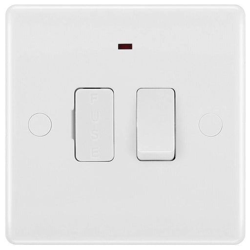 BG White Moulded 13A Switched Spur with Neon 852 Available from RS Electrical Supplies