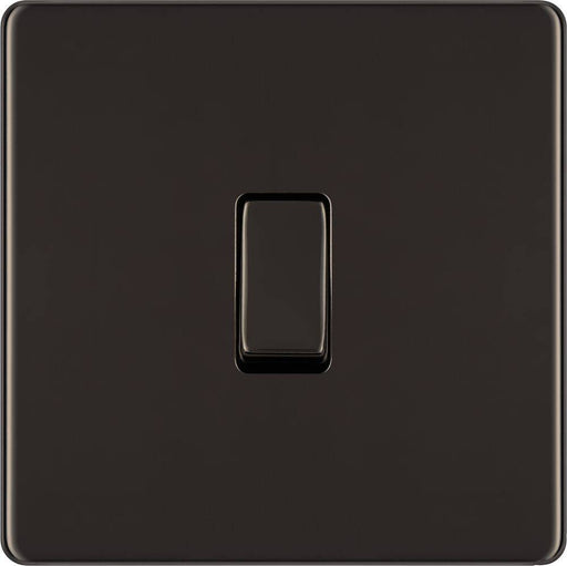 BG Nexus Screwless Black Nickel Intermediate Light Switch FBN13 Available from RS Electrical Supplies