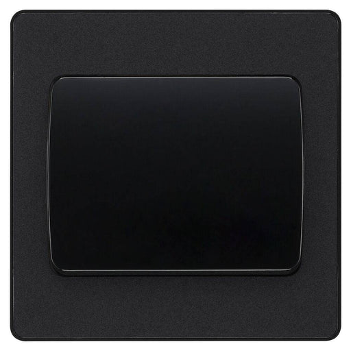 BG Evolve Matt Black 1G 2W Wide Rocker Light Switch PCDMB12WB Available from RS Electrical Supplies