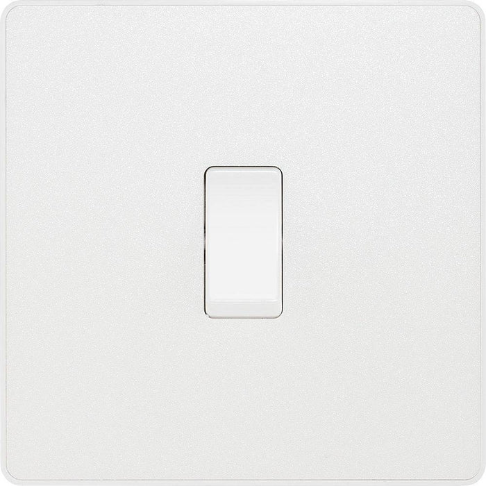 BG Evolve Pearl White 1G 2W Light Switch PCDCL12W Available from RS Electrical Supplies