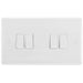 BG White Moulded 4G 2W Light Switch 844 Available from RS Electrical Supplies