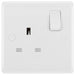 BG White Moulded 13A SP Single Socket 821 Available from RS Electrical Supplies