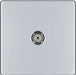 BG Nexus Screwless Polished Chrome Co-axial Socket FPC60 Available from RS Electrical Supplies