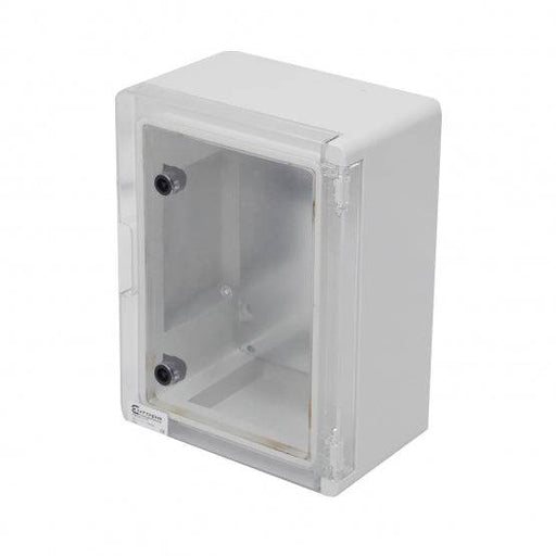 Insulated ABS Enclosure 280 x 210 x 130mm Clear Door PBE2821013C Available from RS Electrical Supplies