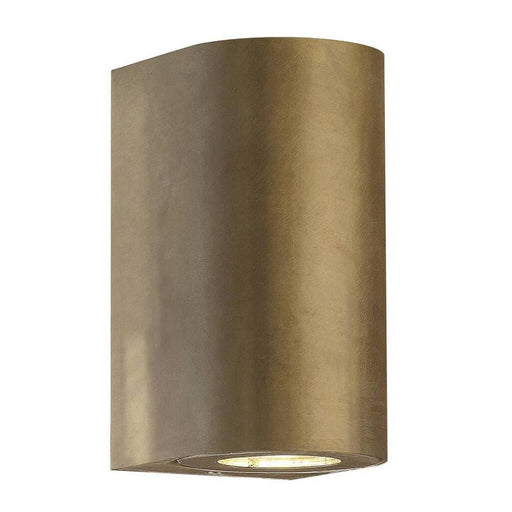 Nordlux CANTO Maxi 2 Brass Outdoor Wall Light 49721035 Available from RS Electrical Supplies