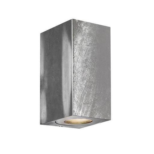 Nordlux CANTO Maxi Kubi 2 Galvanised Steel Outdoor Wall Light 49731031 Available from RS Electrical Supplies