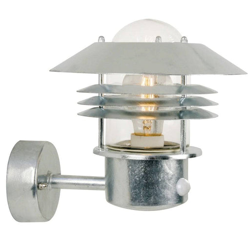 Nordlux Vejers Sensor Galvanised Outdoor Wall Light 25101031 Available from RS Electrical Supplies