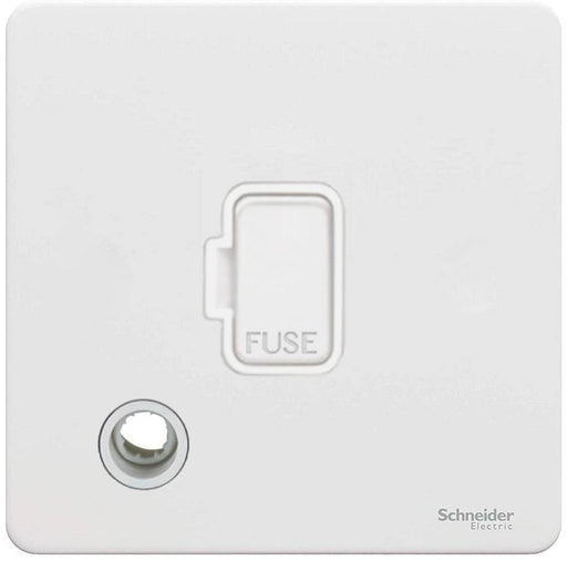 Schneider Ultimate Screwless White Metal 13A Unswitched Spur with Flex GU5403WPW Available from RS Electrical Supplies