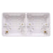 Schneider Lisse White 25mm Dual Pattress GGBL9D25 Available from RS Electrical Supplies