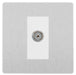 BG Evolve Brushed Steel Co-axial Socket PCDBS60W Available from RS Electrical Supplies