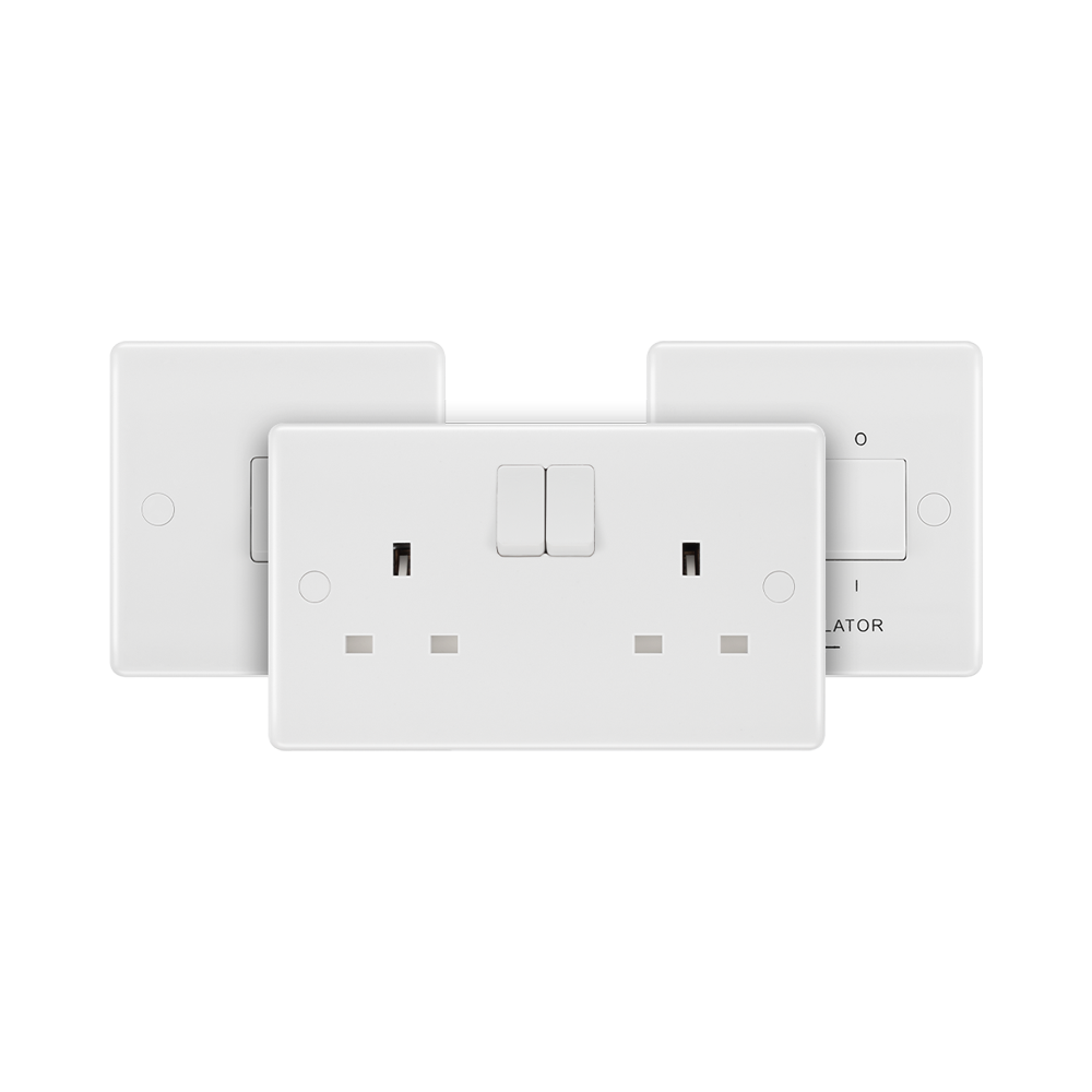 BG White Moulded collection available from RS Electrical Supplies