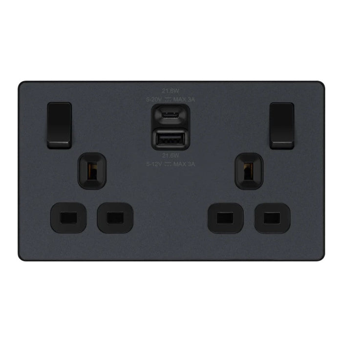 Grey USB Sockets