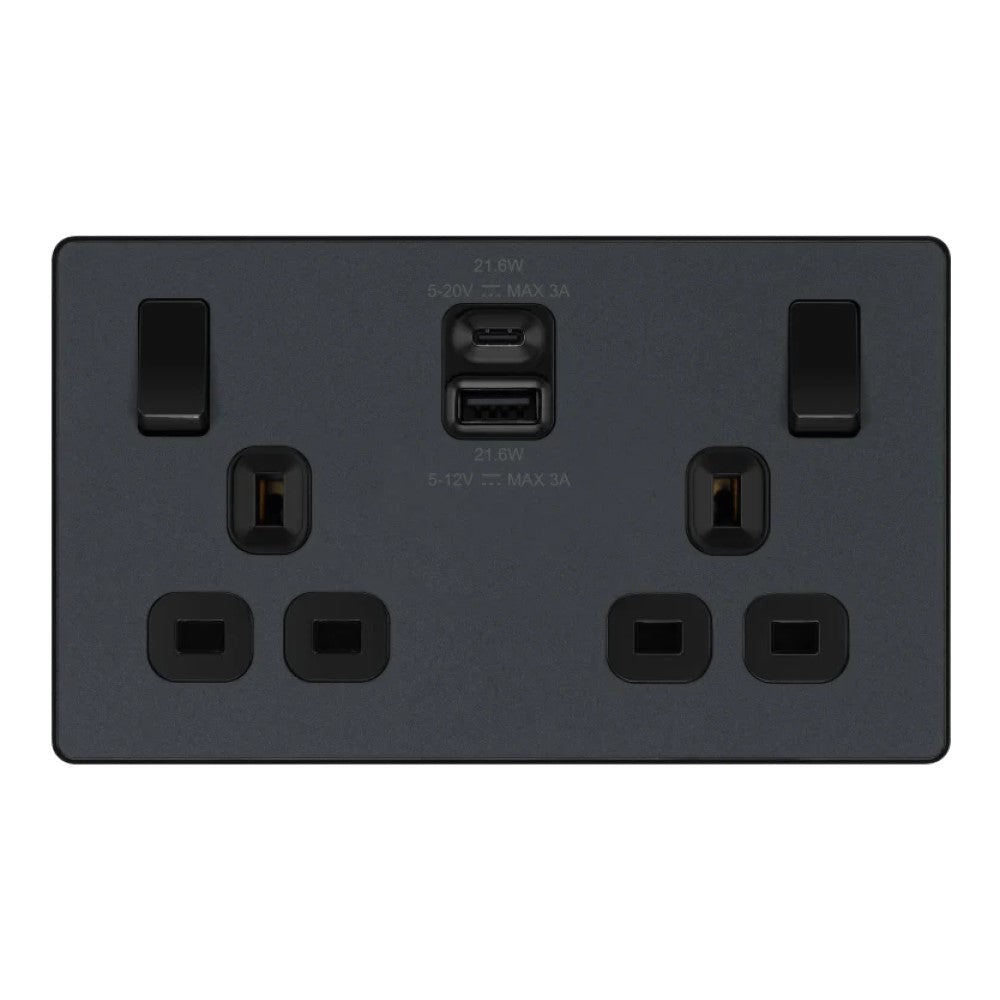 Grey USB Sockets