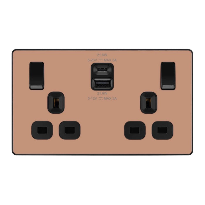 BG Evolve Copper USB Sockets