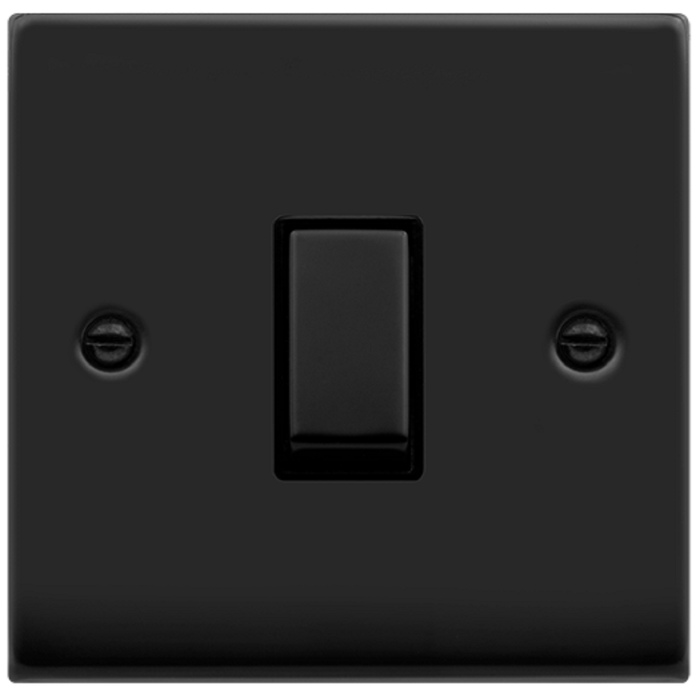 Click Deco Matt Black Intermediate Switches
