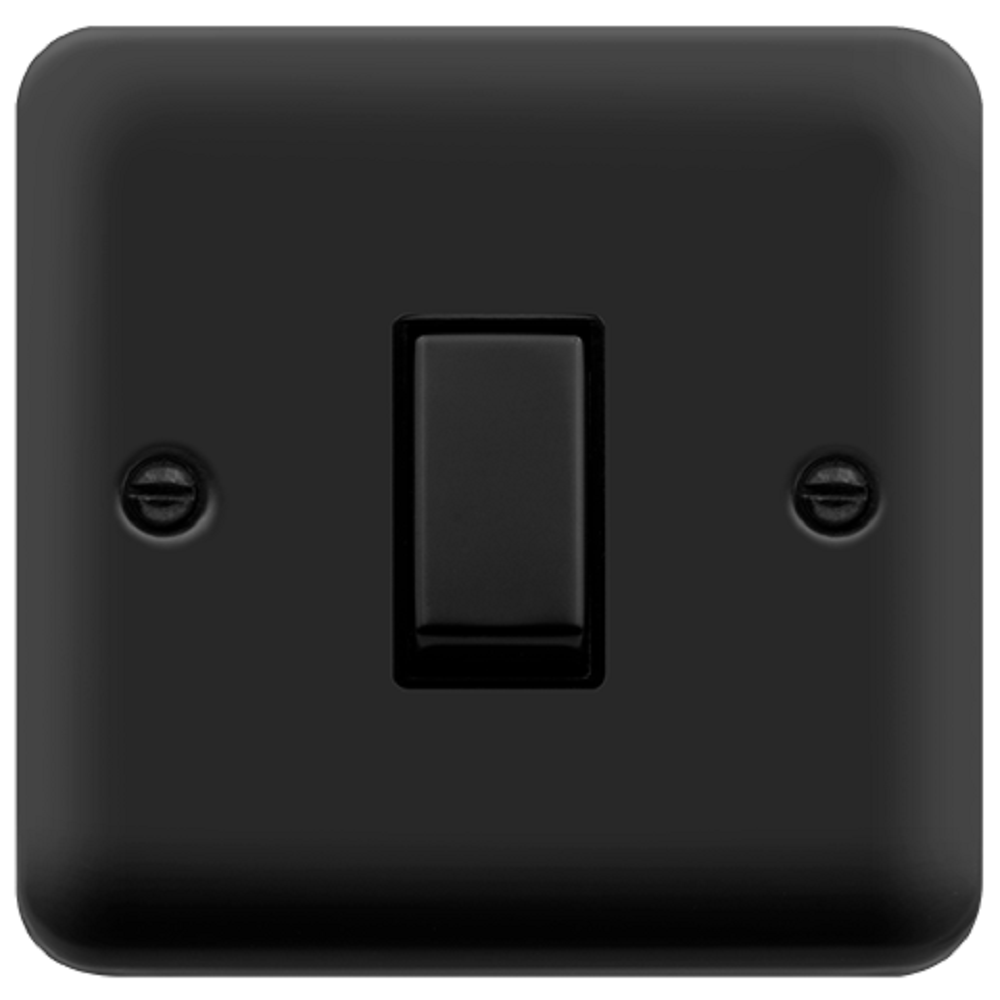 Click Deco Plus Matt Black Intermediate Switches available from RS Electrical Supplies