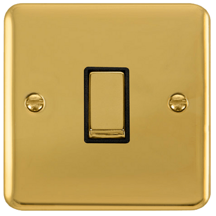 Click Deco Plus Polished Brass Light Switches