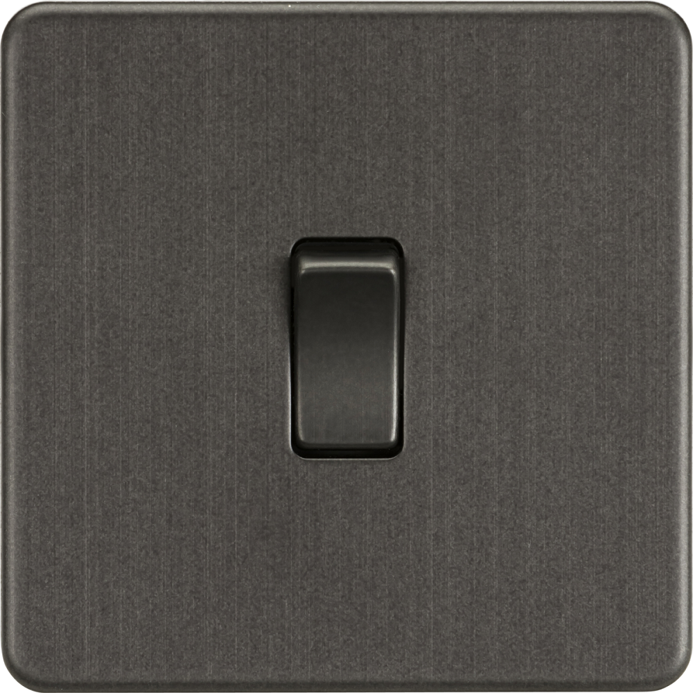 Knightsbridge Screwless Smoked Bronze Light Switches available from RS Electrical Supplies