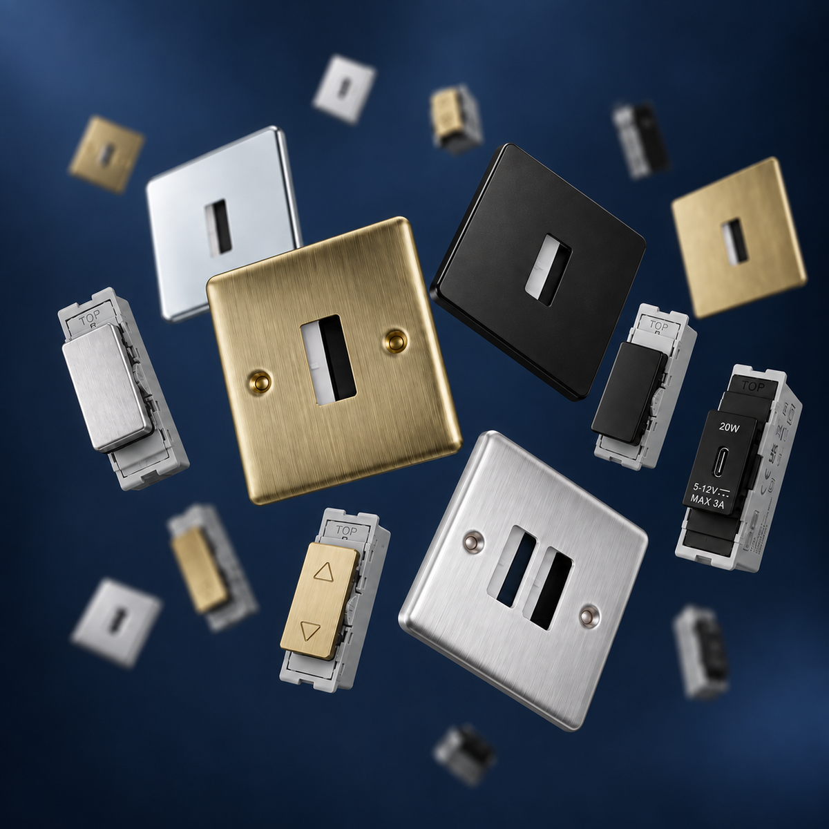 BG Electrical GridLite Plate & Switches