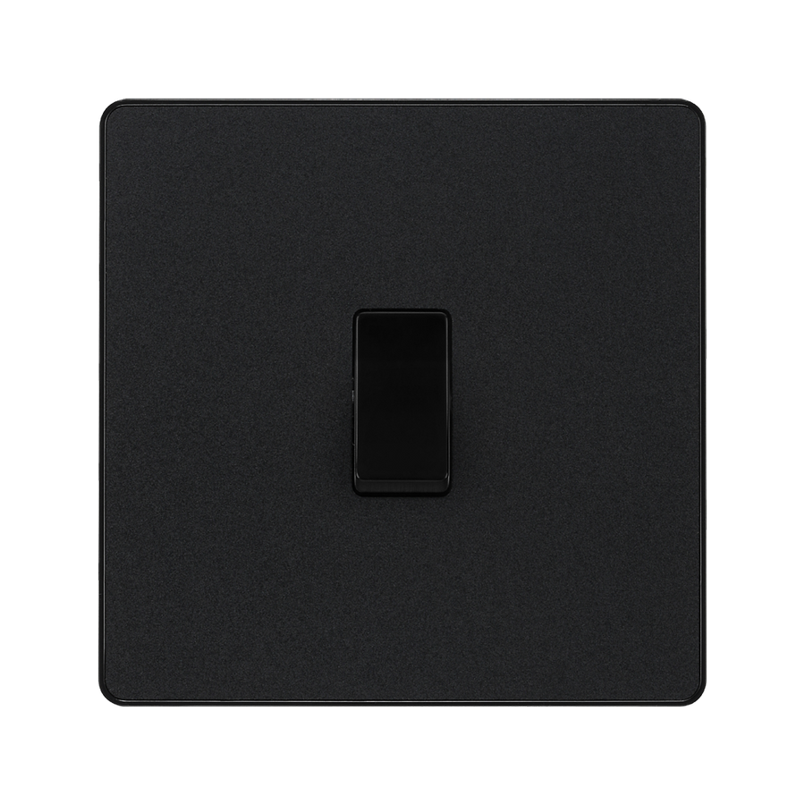 BG Evolve Matt Black Light Switches
