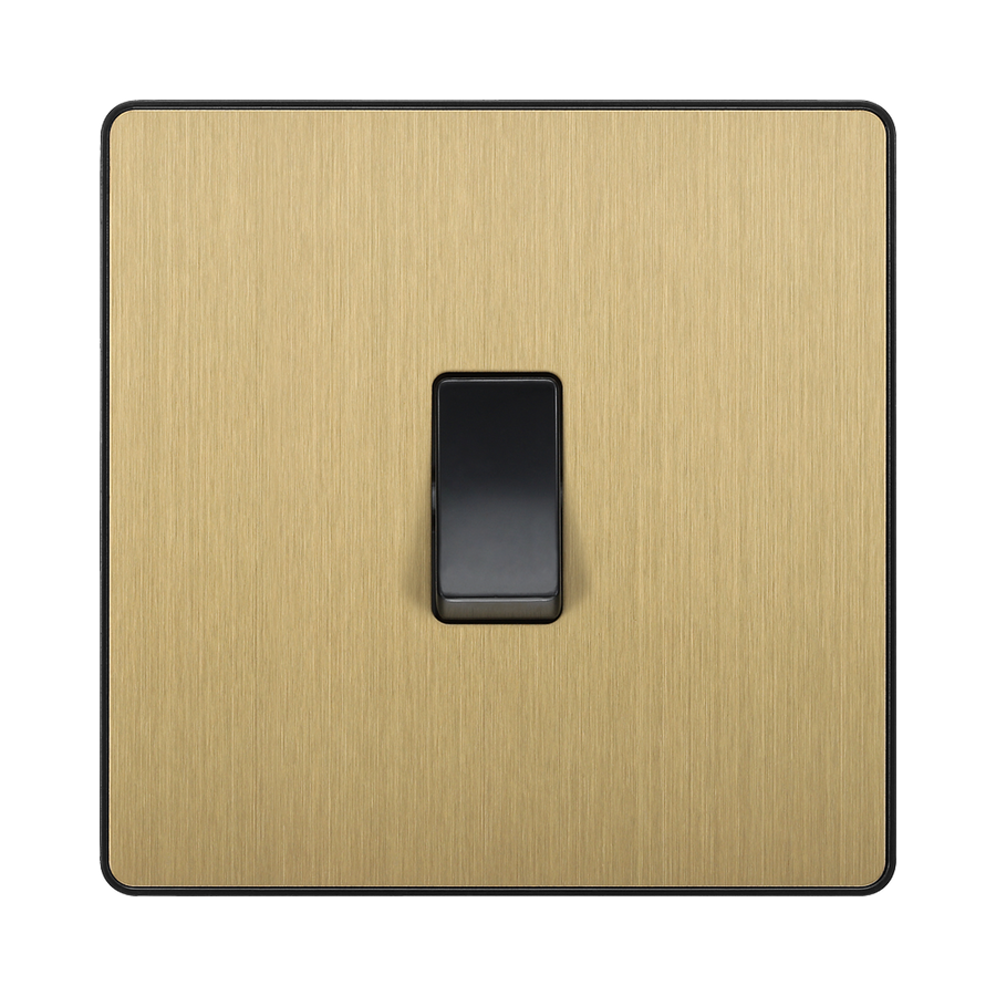 BG Evolve Satin Brass Light Switches