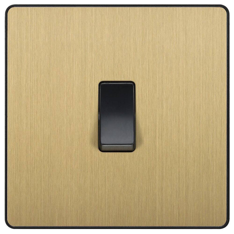 BG Evolve Satin Brass Light Switches