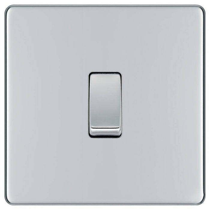 BG Flatplate Screwless Polished Chrome Intermediate Switches