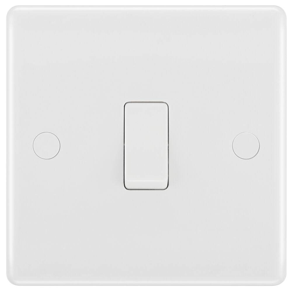 BG White Moulded Light Switches available from RS Electrical Supplies