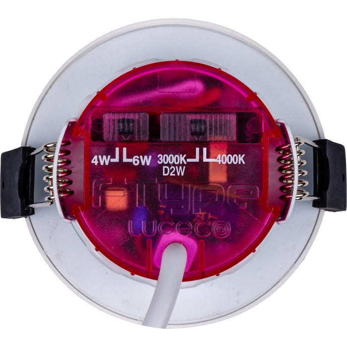 Luceco FType Elite Adjustable Fire Rated Downlight Dim-2-Warm PTA6WD2W - additional view 3