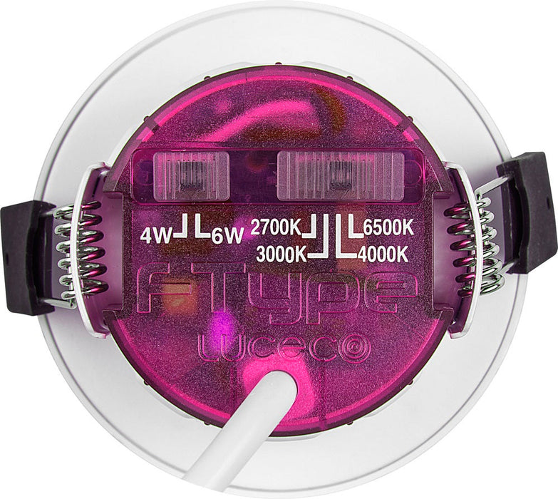 Luceco FType Elite Regressed Fire Rated Downlight Colour Selectable PTR6WCCT - additional view 3
