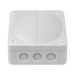 Wiska 308 Combi Empty Enclosure Grey 85 x 85 x 51mm 10060400 - front view