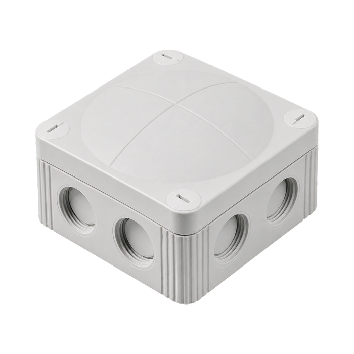 Wiska 308 Combi Empty Enclosure Grey 85 x 85 x 51mm 10060400 - angled view