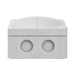 Wiska 308 Combi Empty Enclosure Grey 85 x 85 x 51mm 10060400 - side view