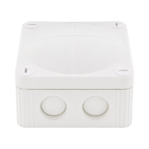 Wiska 308 Combi Empty Enclosure White 85 x 85 x 51mm 10060610 - front view