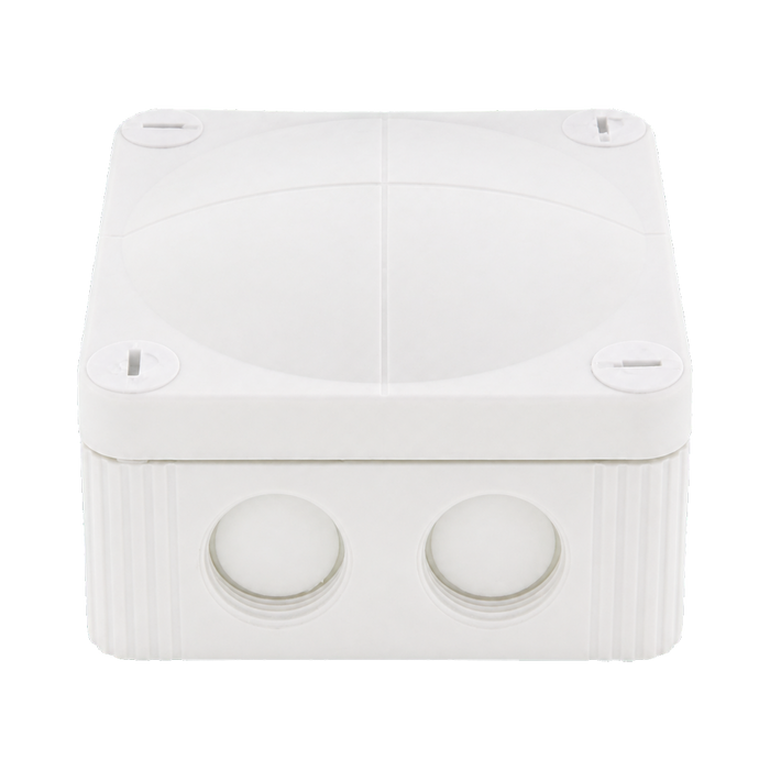 Wiska 308 Combi Empty Enclosure White 85 x 85 x 51mm 10060610 - front view