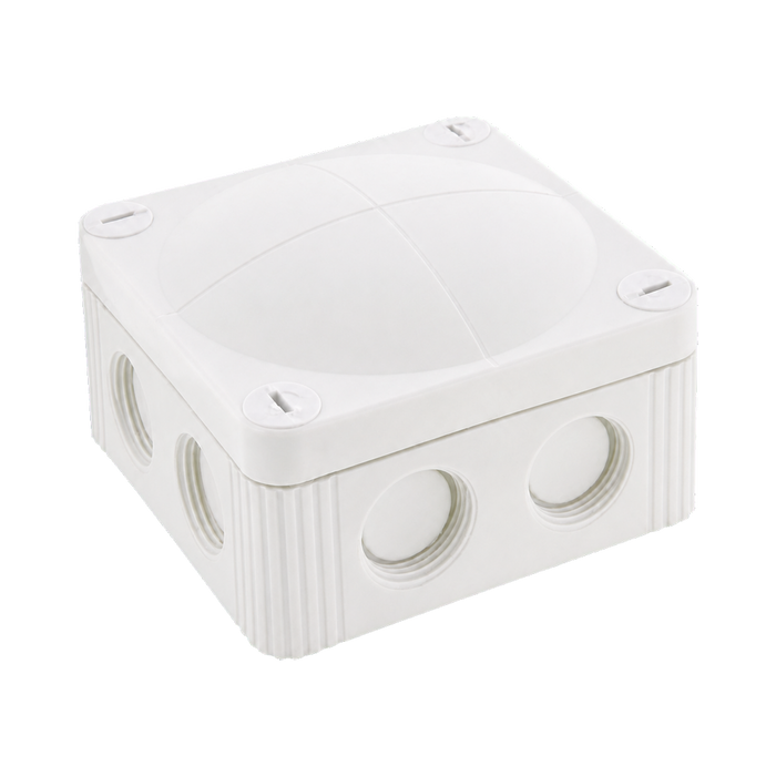 Wiska 308 Combi Empty Enclosure White 85 x 85 x 51mm 10060610 - angled view