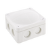 Wiska 308 Combi Empty Enclosure White 85 x 85 x 51mm 10060610 - angled view