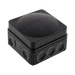 Wiska 108 Combi Empty Enclosure Black 76 x 76 x 51mm 10061999 - side view