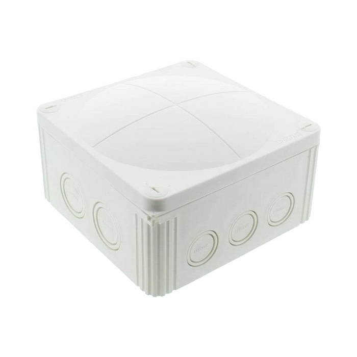 Wiska 1010 Combi Empty Enclosure White 140 x 140 x 85mm 10062210 - front view