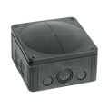 Wiska 1010 Combi Empty Enclosure Black 140 x 140 x 85mm 10062214 - front view