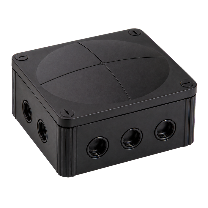 Wiska 1210 Combi Empty Enclosure Black 160 x 140 x 81mm 10101460