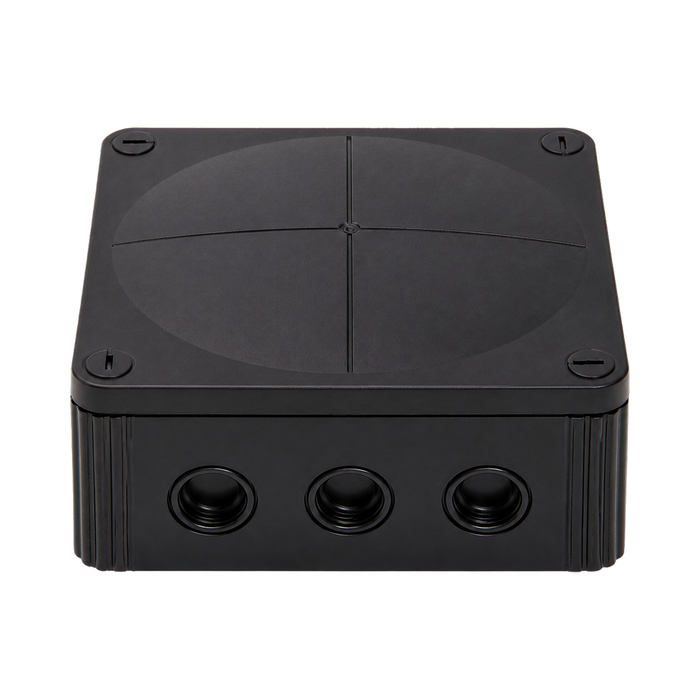 Wiska 1210 Combi Empty Enclosure Black 160 x 140 x 81mm 10101460 - front view